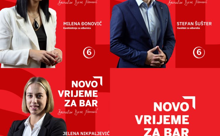  Novo vrijeme za Bar: Đonović, Nikpaljević i Šušter – naši uspješni ljudi za novo vrijeme